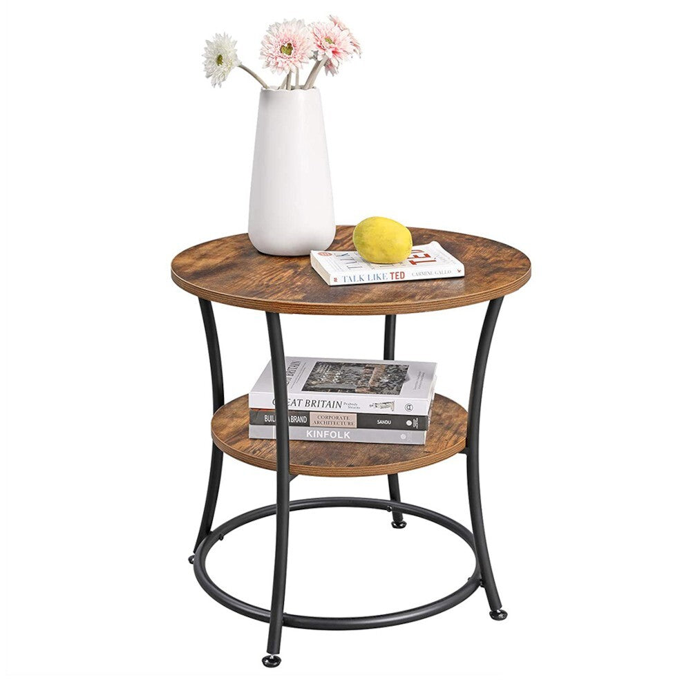 Noční stolek Pansy (hnědá, 55x55x55 cm)