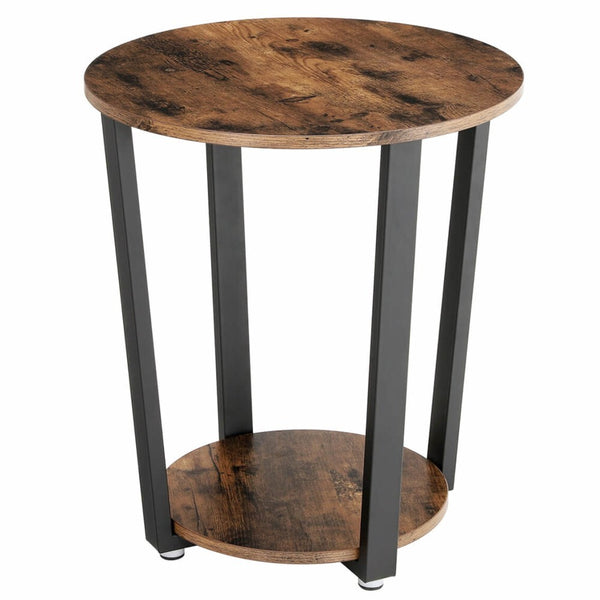 Levně Noční stolek Pansy (hnědá, černá, 50x57x50 cm)
