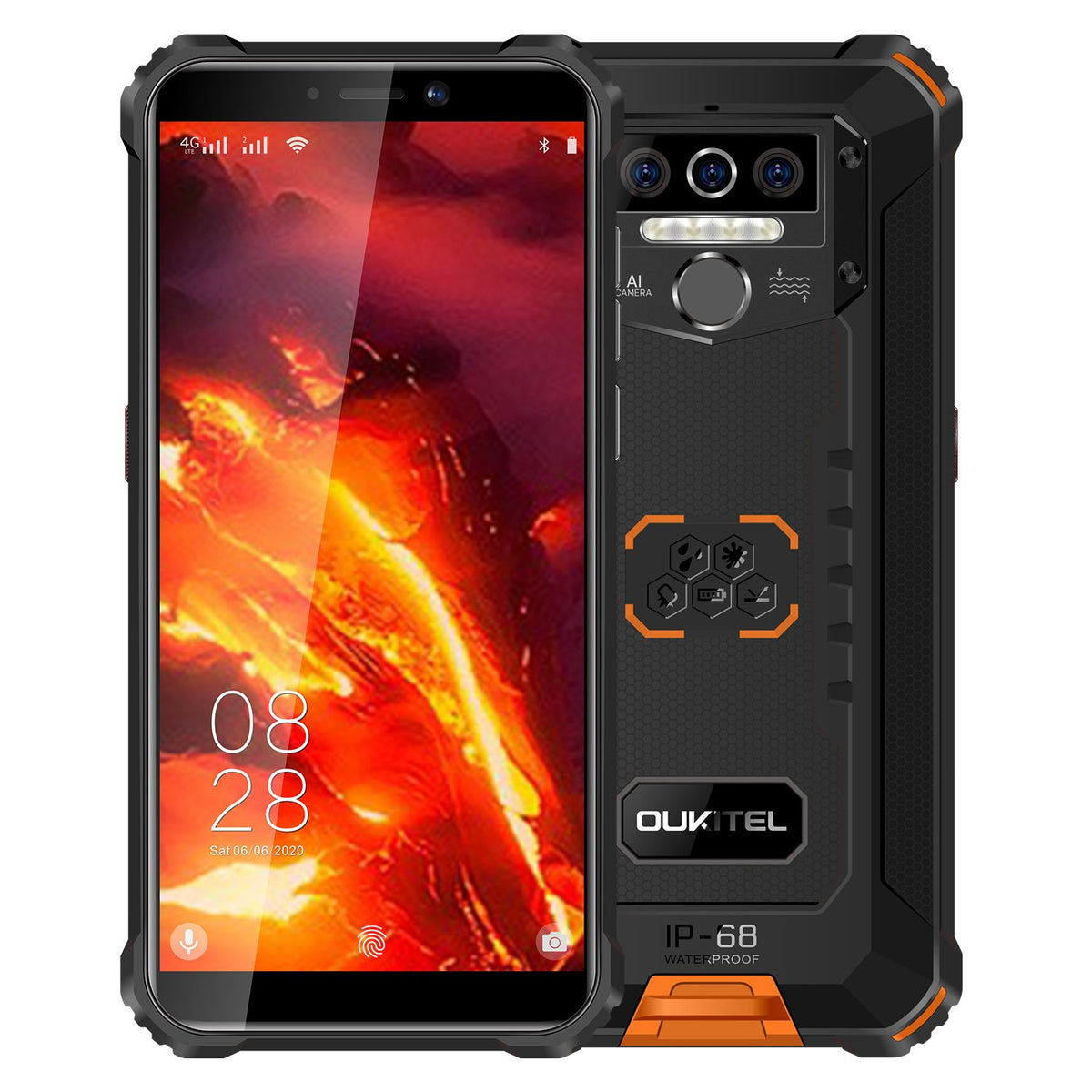 Odolný telefon Oukitel WP5 Pro 4GB/64GB, oranžová