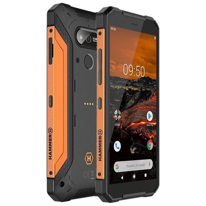 Odolný telefon myPhone Hammer Explorer 3GB/32GB, oranžová POUŽITÉ, NEOPOTŘEBENÉ ZBOŽÍ