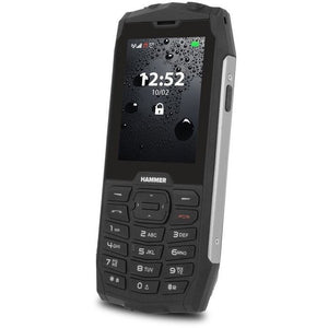 Odolný tlačítkový telefon myPhone Hammer 4, stříbrná