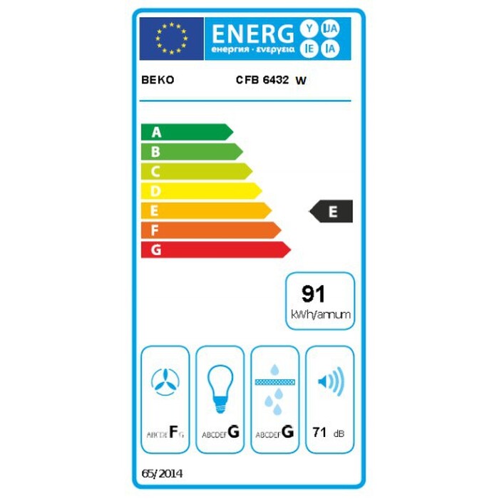 Odsavač par Beko CFB6432W