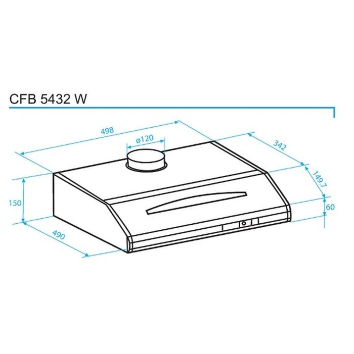 Odsavač par Beko CFB6432W