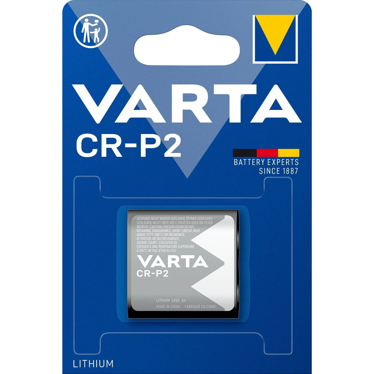 Baterie Varta CR-P2, lithiová
