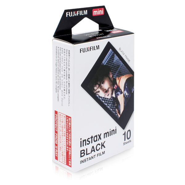 Levně Fotopapír pro Fujifilm Instax Mini, 10ks, černá