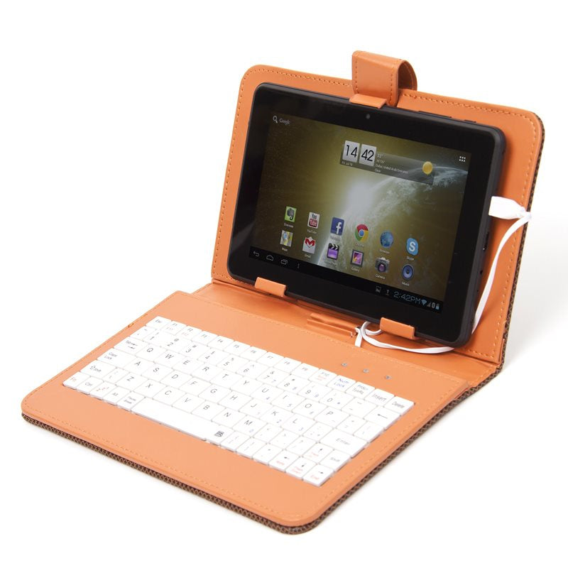 Tablet pouzdro s klávesnicí OMEGA OCT7KBIB, univerzální, 7&quot; oranž