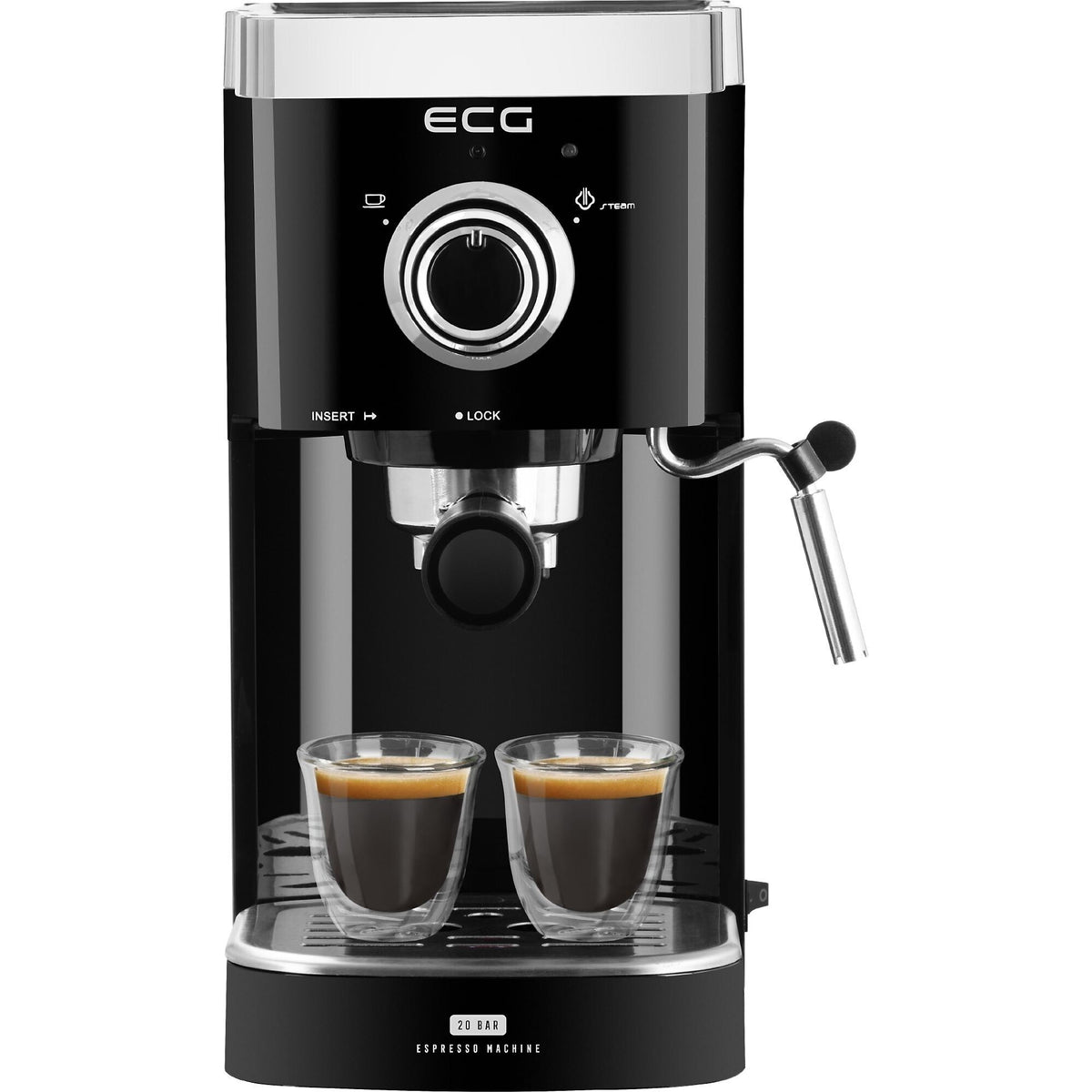 Pákové espresso ECG ESP 20301 Black