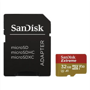 Paměťová karta SanDisk Extreme Class 10 MicroSDHC 32GB 100MB/s, SD adaptér