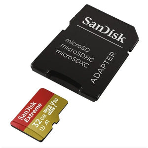 Paměťová karta SanDisk Extreme Class 10 MicroSDHC 32GB 100MB/s, SD adaptér