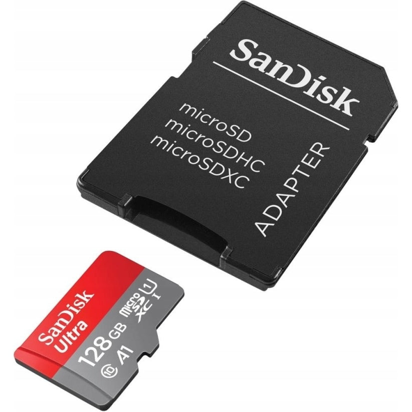 Paměťová karta SanDisk Ultra Class 10 MicroSDXC 128GB 140MB/s, SD adaptér