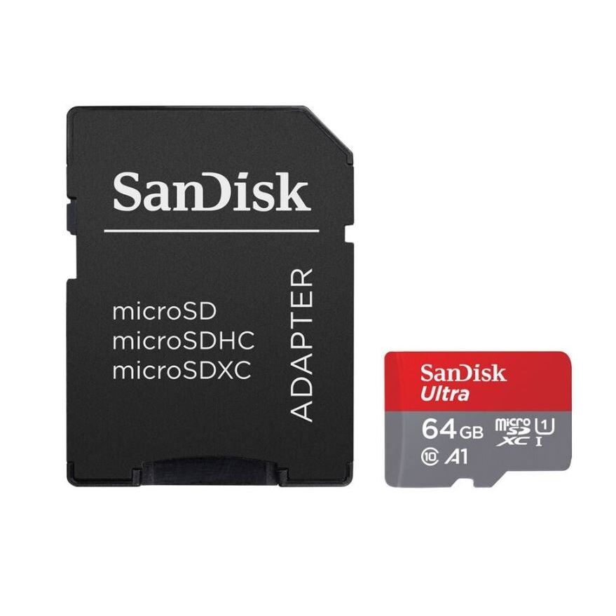 Paměťová karta SanDisk Ultra Class 10 MicroSDXC 64GB 140MB/s, SD adaptér