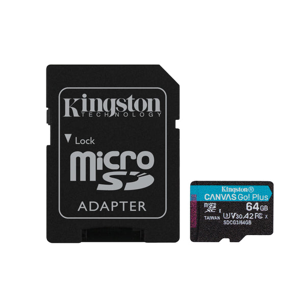 Levně Paměťová karta Kingston Canvas Go! Micro SDXC 64GB (SDCG3/64GB)