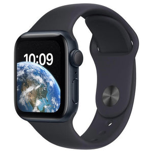 Apple Watch SE (2022), 40mm, černá, sportovní řemínek, černá POUŽ