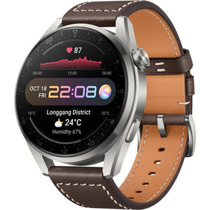Chytré hodinky Huawei Watch 3 Pro, hnědá