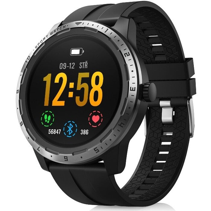 Chytré hodinky Niceboy X-Fit Coach GPS, černá