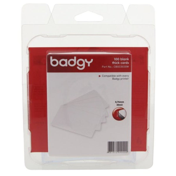 Levně BADGY PVC Cards x100 - Thick (30mil - 0,76 mm)