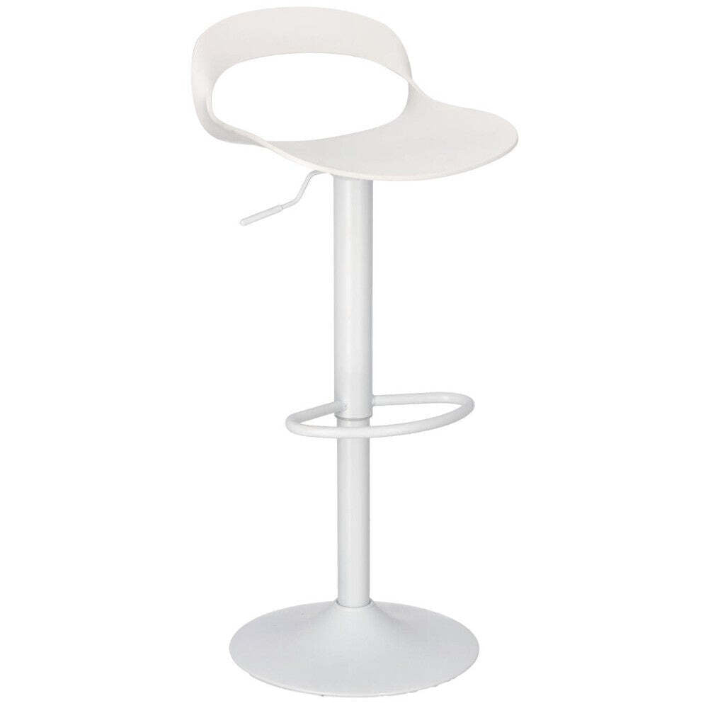 Plastová barová židle Nessie bílá - II. jakost