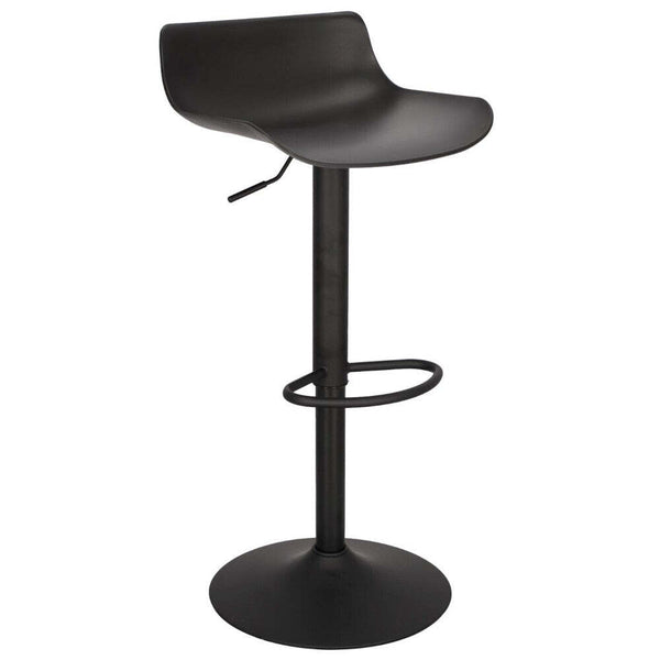 Plastová barová židle Simea černá