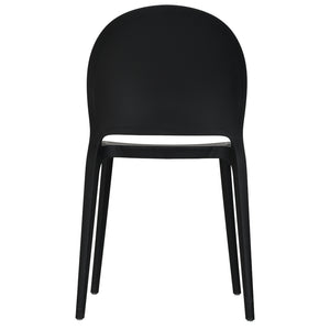 Plastová jídelní židle Antos černá