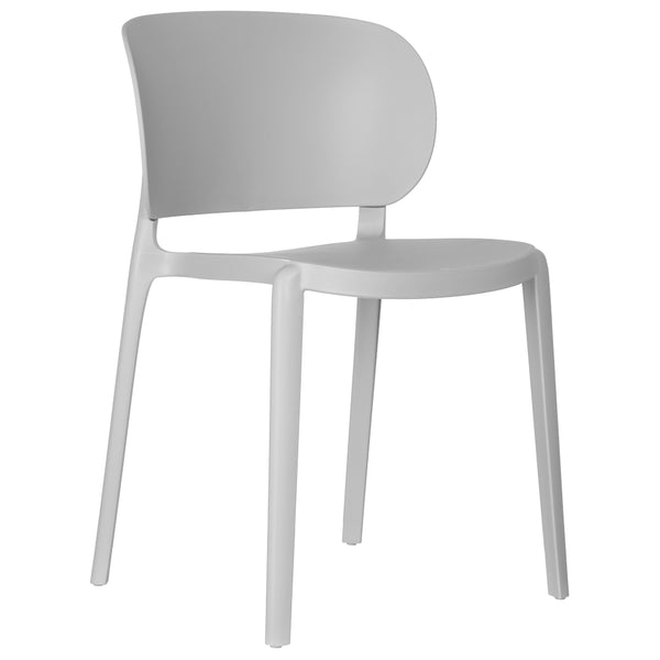 Levně Plastová jídelní židle Baros šedá
