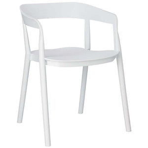 Plastová jídelní židle Birdie bílá