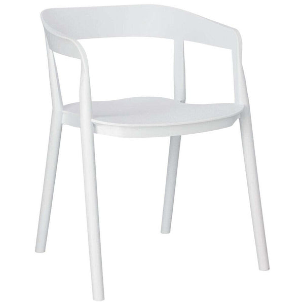 Plastová jídelní židle Birdie bílá