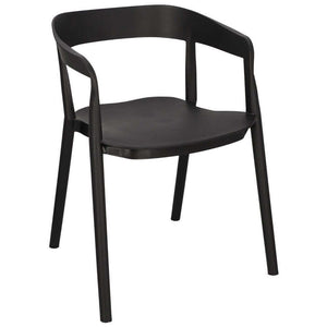 Plastová jídelní židle Birdie černá