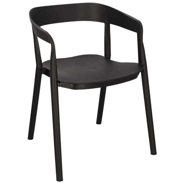 Plastová jídelní židle Birdie černá