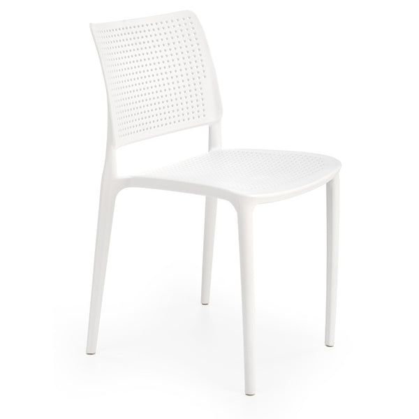 Levně Plastová jídelní židle Capri bílá