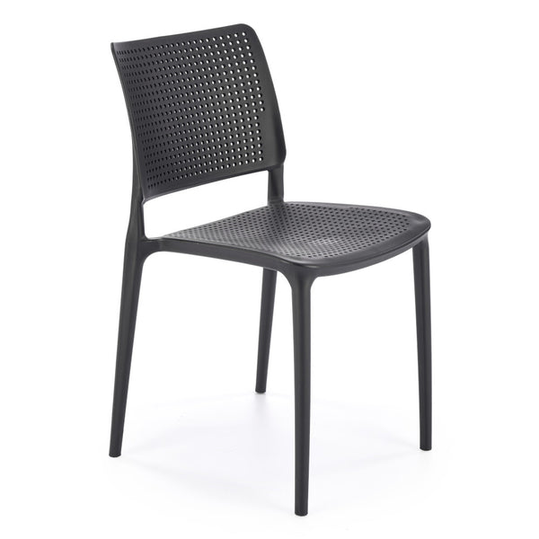 Levně Plastová jídelní židle Capri černá