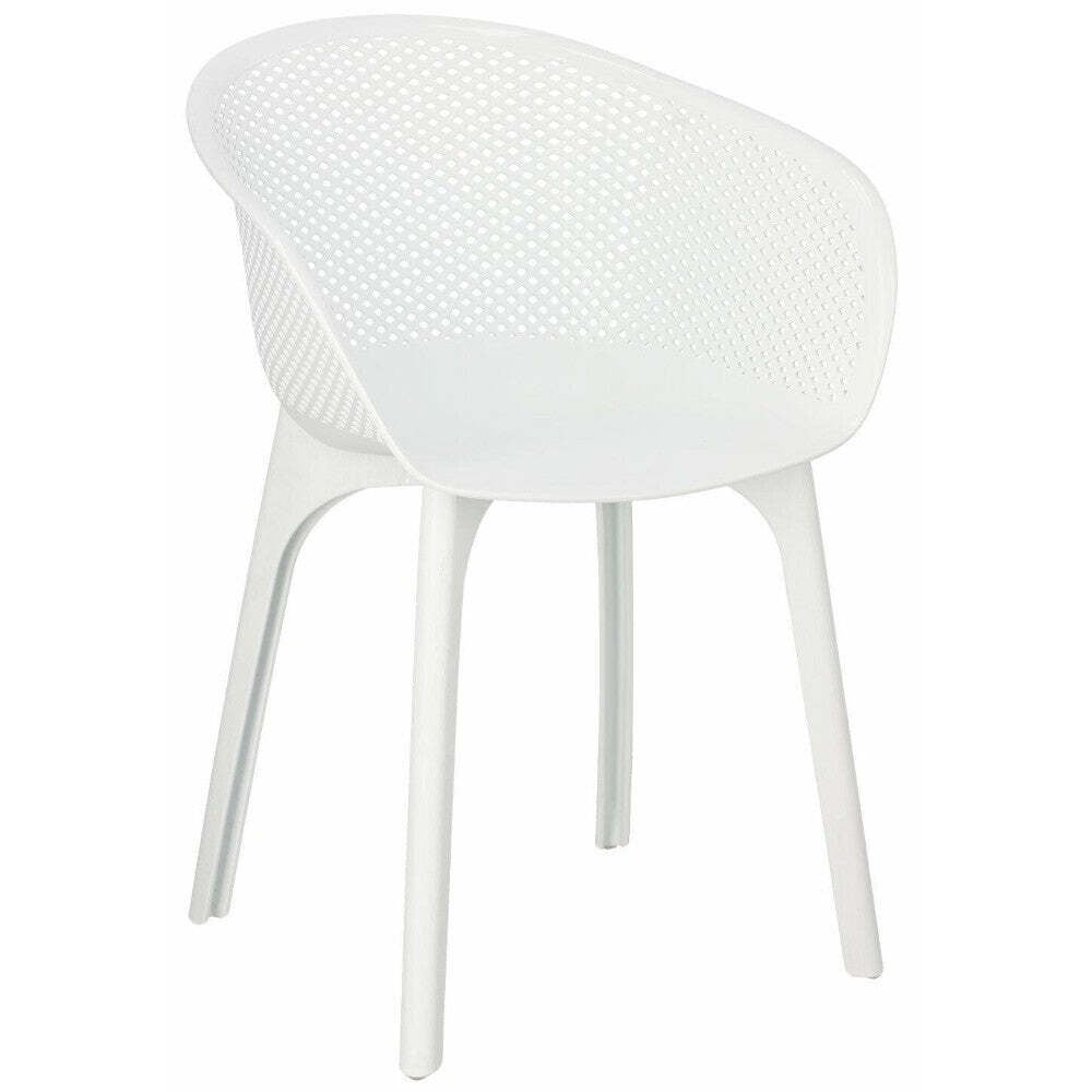 Plastová jídelní židle Destiny bílá