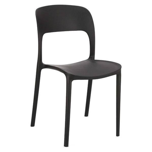 Levně Plastová jídelní židle Frankie černá