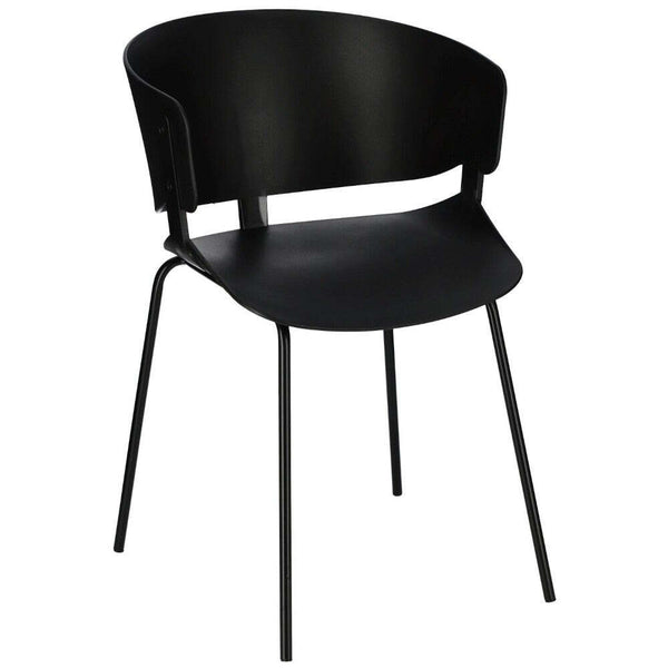 Levně Plastová jídelní židle Greta černá
