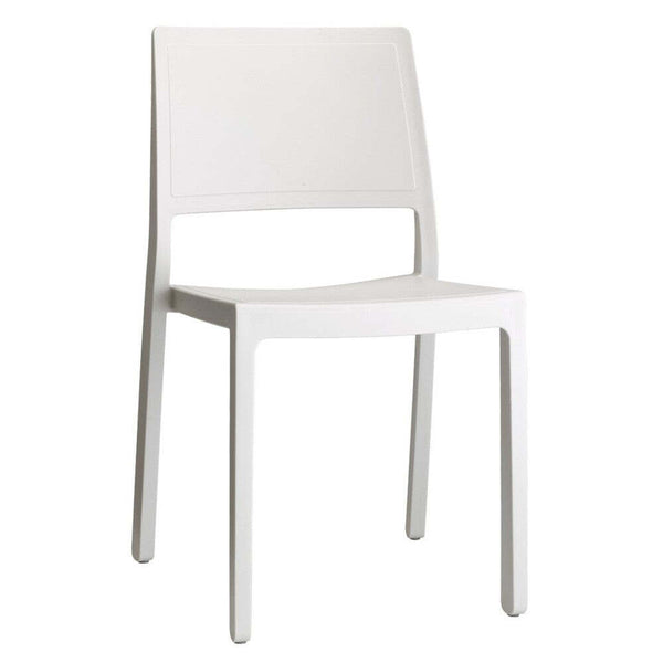 Plastová jídelní židle Kalma bílá