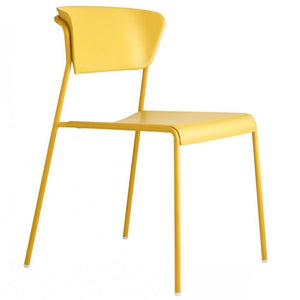 Plastová jídelní židle Lilly žlutá