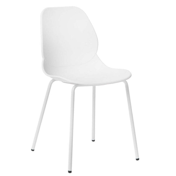 Plastová jídelní židle Lykke bílá