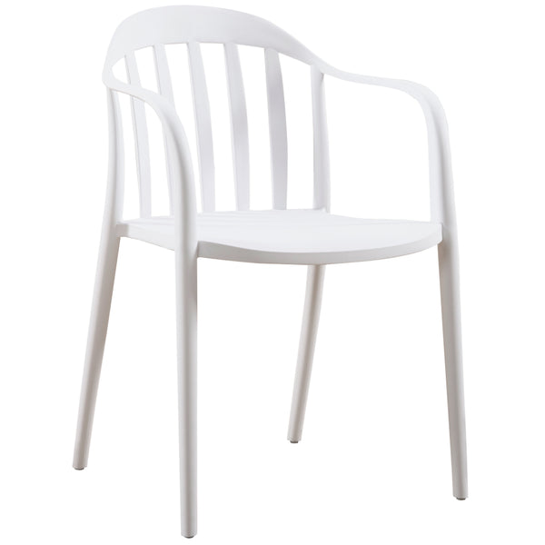 Levně Plastová jídelní židle Minas bílá