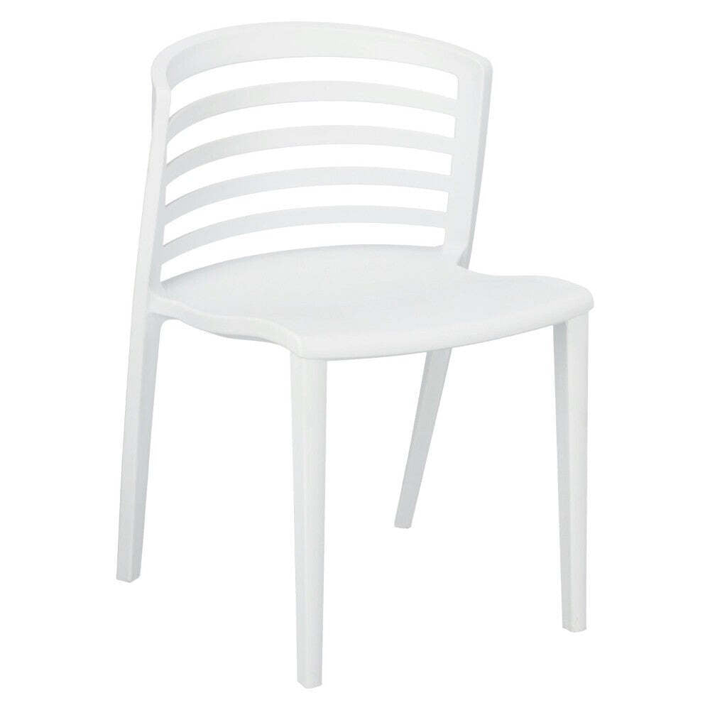 Plastová jídelní židle Monia bílá