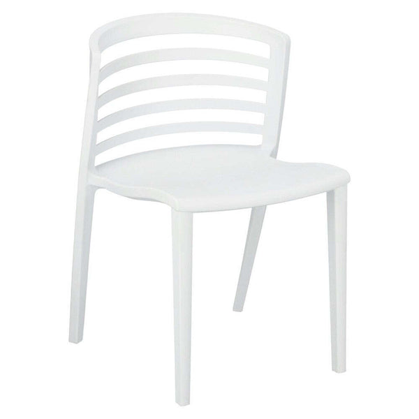 Plastová jídelní židle Monia bílá