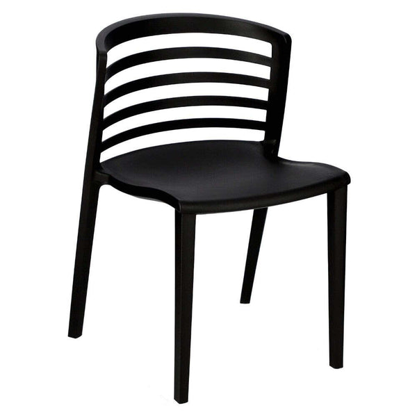 Levně Plastová jídelní židle Monia černá