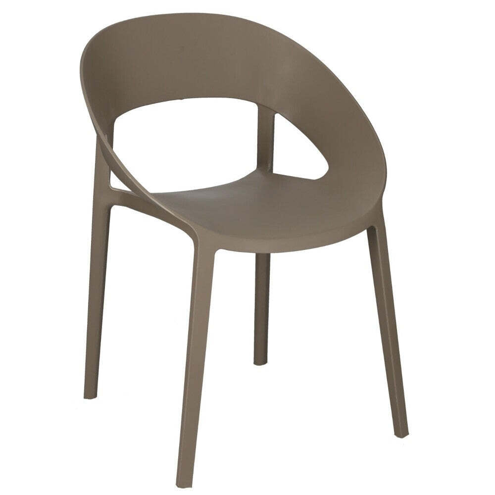 Plastová jídelní židle Oriana šedá