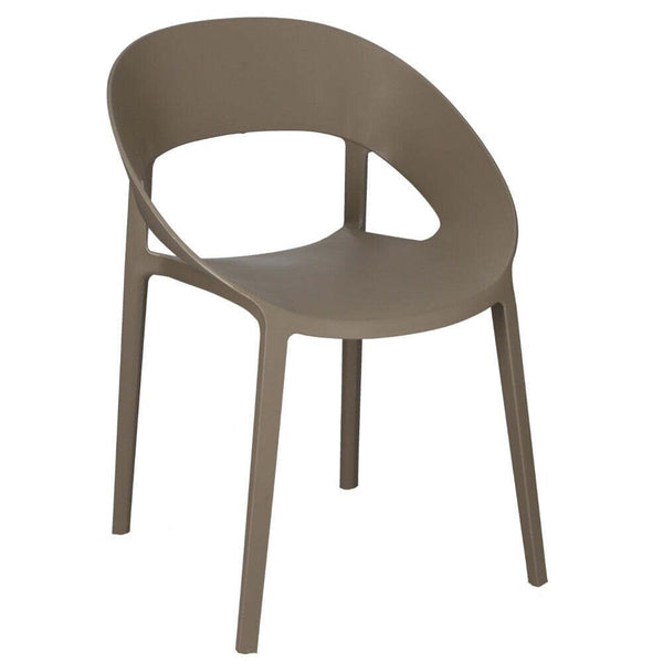 Levně Plastová jídelní židle Oriana šedá