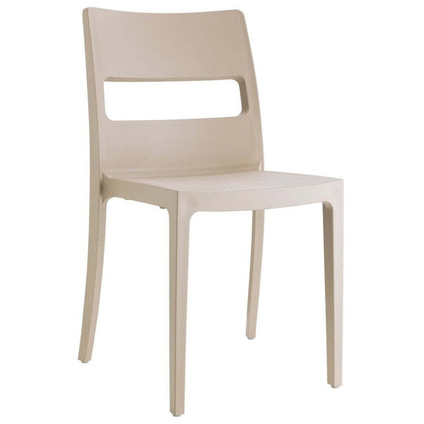 Levně Plastová jídelní židle Serena béžová