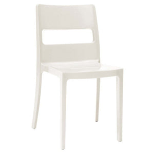 Plastová jídelní židle Serena bílá
