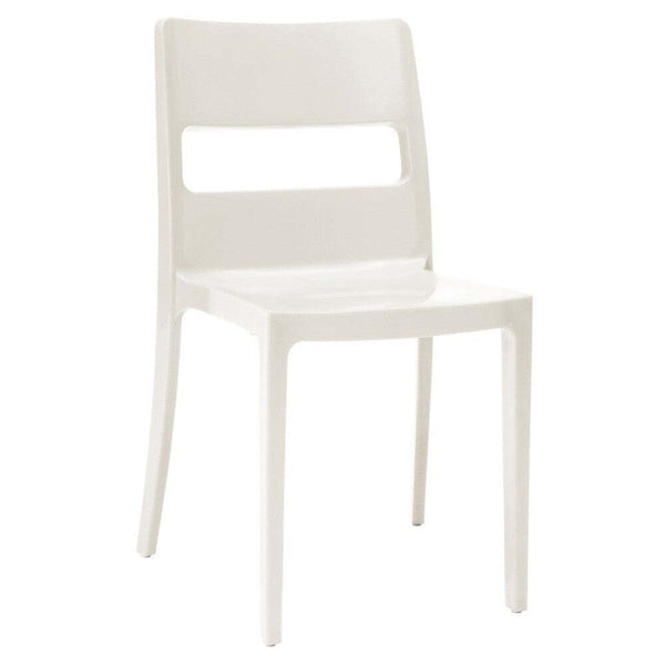 Levně Plastová jídelní židle Serena bílá