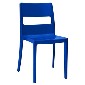 Plastová jídelní židle Serena modrá