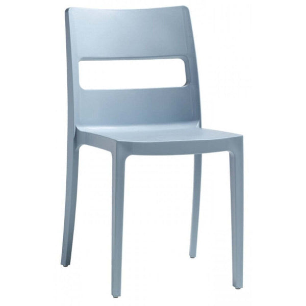 Levně Plastová jídelní židle Serena světle modrá
