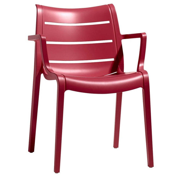 Levně Plastová jídelní židle Suri červená