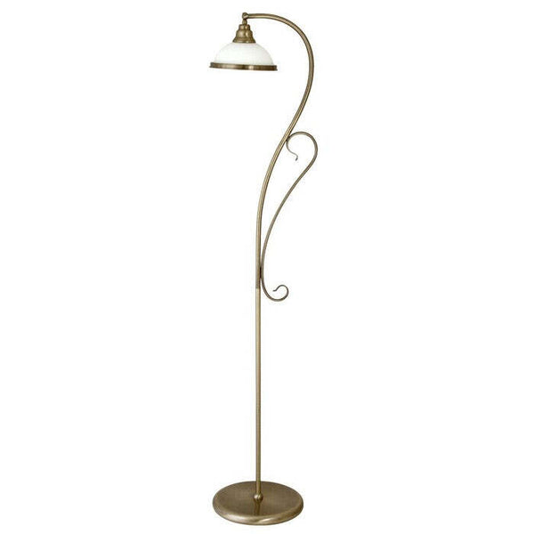 Levně Podlahová elegantní lampa klasického stylu,E27 1X MAX 60W,bronz