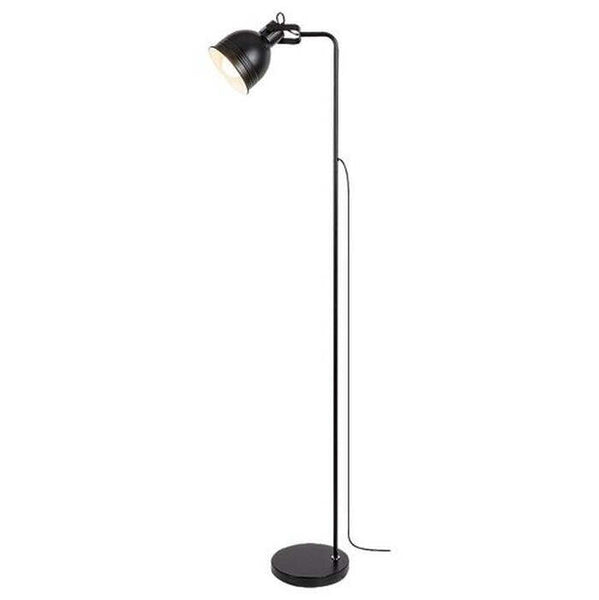 Levně Podlahová industriální lampa, E27 1X MAX 40W, černá